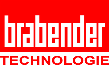 A red and white logo for grabendra technology.