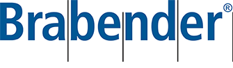 A blue and white logo for open